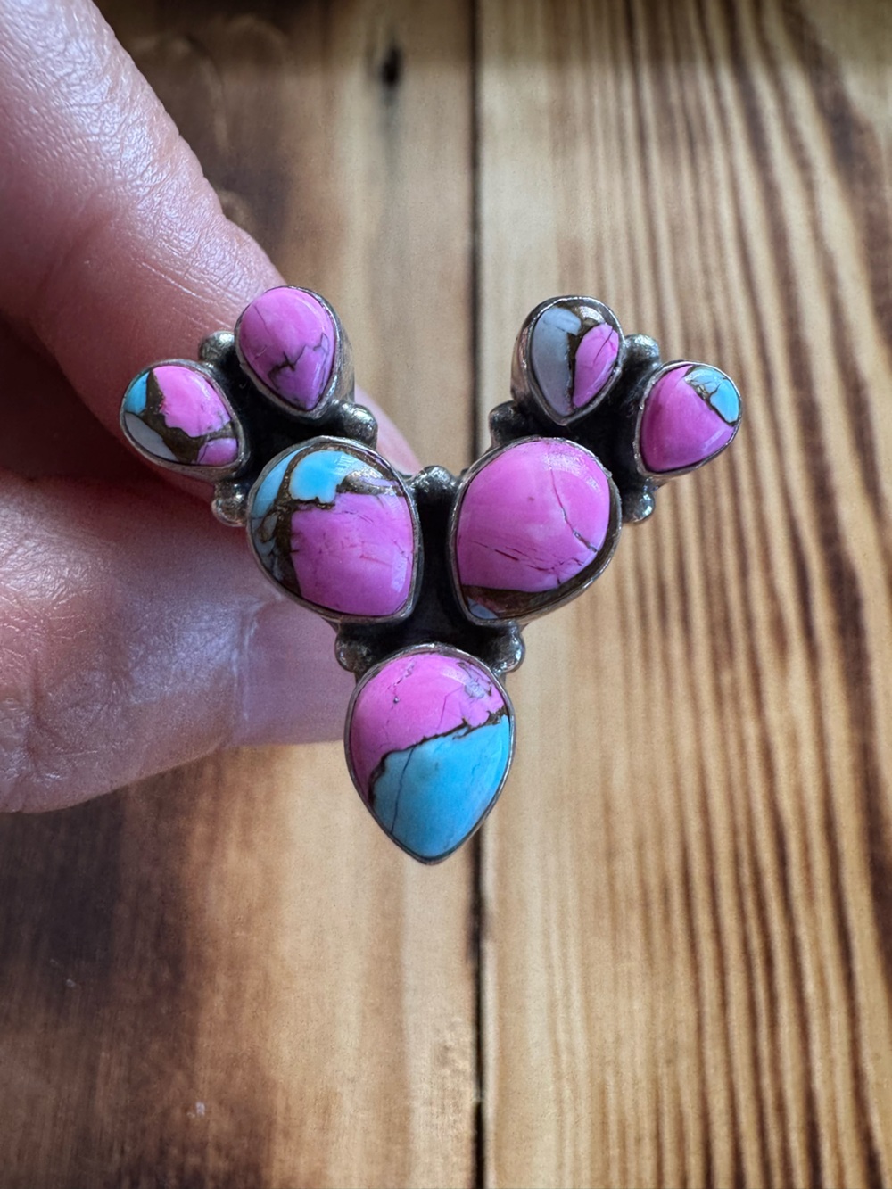 Cotton Candy Cactus Ring